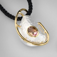 Кулон из серебра с аметрином Кулон из серебра с аметрином