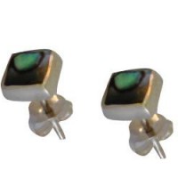 Серьги из серебра и гелиотисом