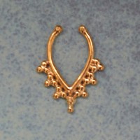 Септум обманка с позолотой