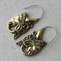 Серьги из латуни