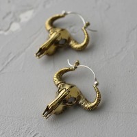Серьги из латуни с серебряной дужкой