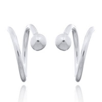 Серебряные серьги Spiral