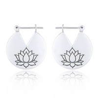 Серебряные серьги Symmetric Lotus