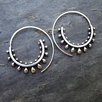 Серьга-Обманка Шип