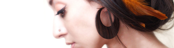 Серьги на палочках