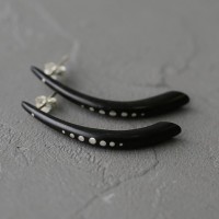 Серьги из чёрного дерева