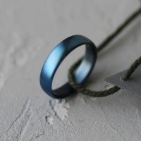 Кольцо из титана матовое