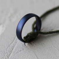 Кольцо из титана матовое