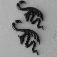 Серьга-обманка Дракон