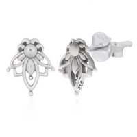 Серебряные серьги Lotus