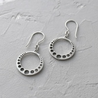 Серебряный серьги "Телепорт"