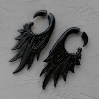 Серьга обманка "Крылья"