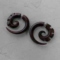 Деревянная спираль-обманка